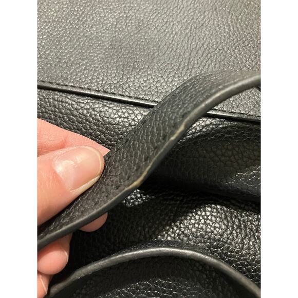 MICHAEL KORS, LARGE BLACK PEBBLED LEATHER SHOULDER BAG TOTE - Picture 14 of 14